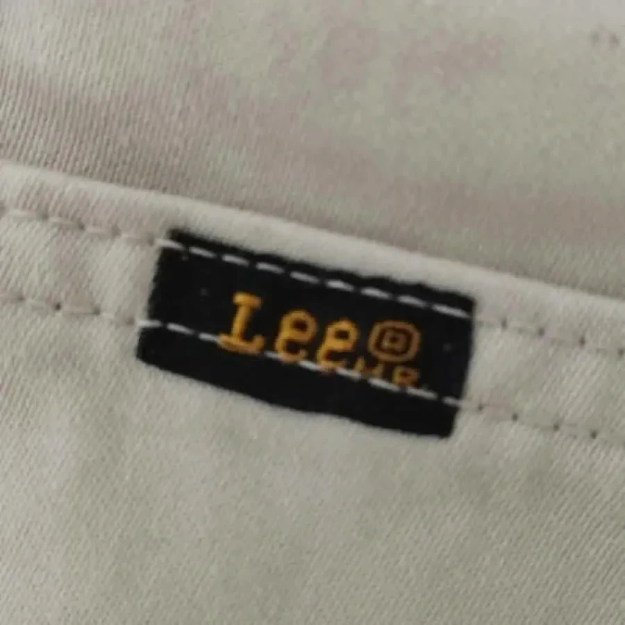 Jeans vintage y2k LEE - corte reto - cintura alta - 100% algodão - creme - novo T36 – photo 14